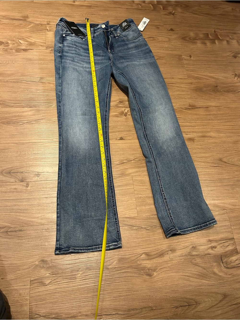 H&M Women's Bootcut Jeans in Medium Blue Wash